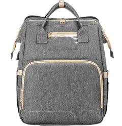 REPIG Diaper Bag Backpack with Changing Station Large Baby Diaper Bag Multifunctional Travel Diaper Waterproof Backpack for Baby Boy & Girls Travel Nappy Bag with USB Charging Port Grey