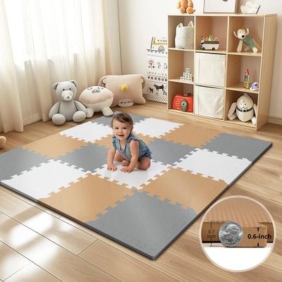16-tiles PIGLOG Baby Play Mat
