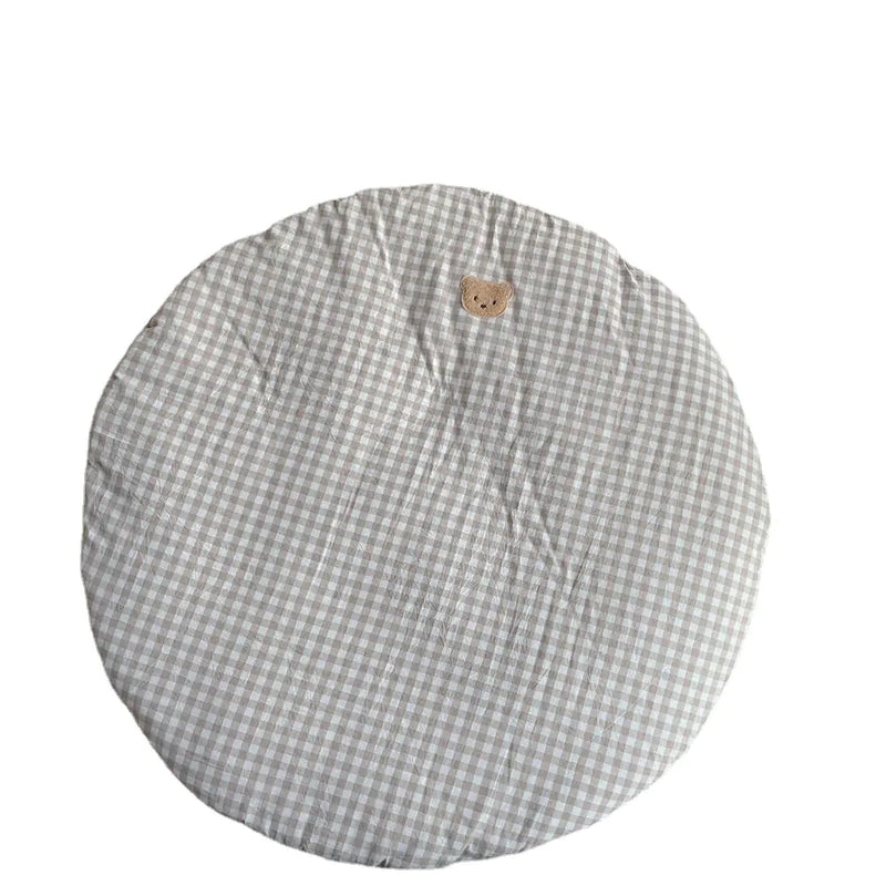 Plaid Bear Baby Play Mat