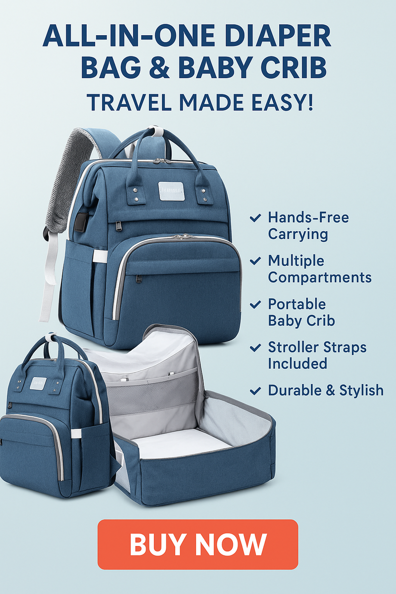 Foldable Infants Baby Crib Waterproof Nappy Mother Bag For Travel