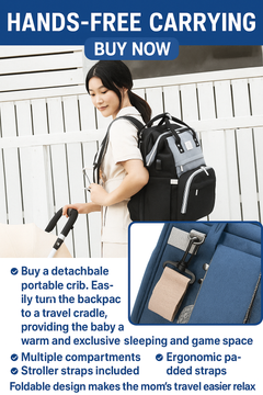 Foldable Infants Baby Crib Waterproof Nappy Mother Bag For Travel