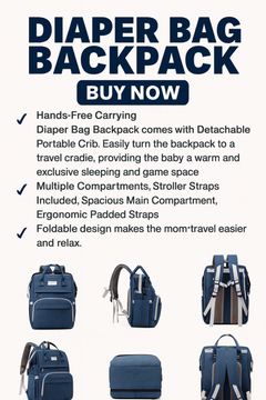 Foldable Infants Baby Crib Waterproof Nappy Mother Bag For Travel