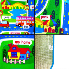 City Traffic Map Crawling Mat
