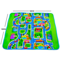 City Traffic Map Crawling Mat