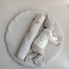 Plaid Bear Baby Play Mat