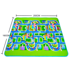 City Traffic Map Crawling Mat